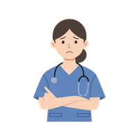 医療従事者の女性イラスト