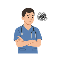 医療従事者の男性イラスト