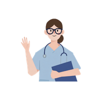 医療従事者の女性イラスト