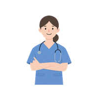 医療従事者の女性イラスト